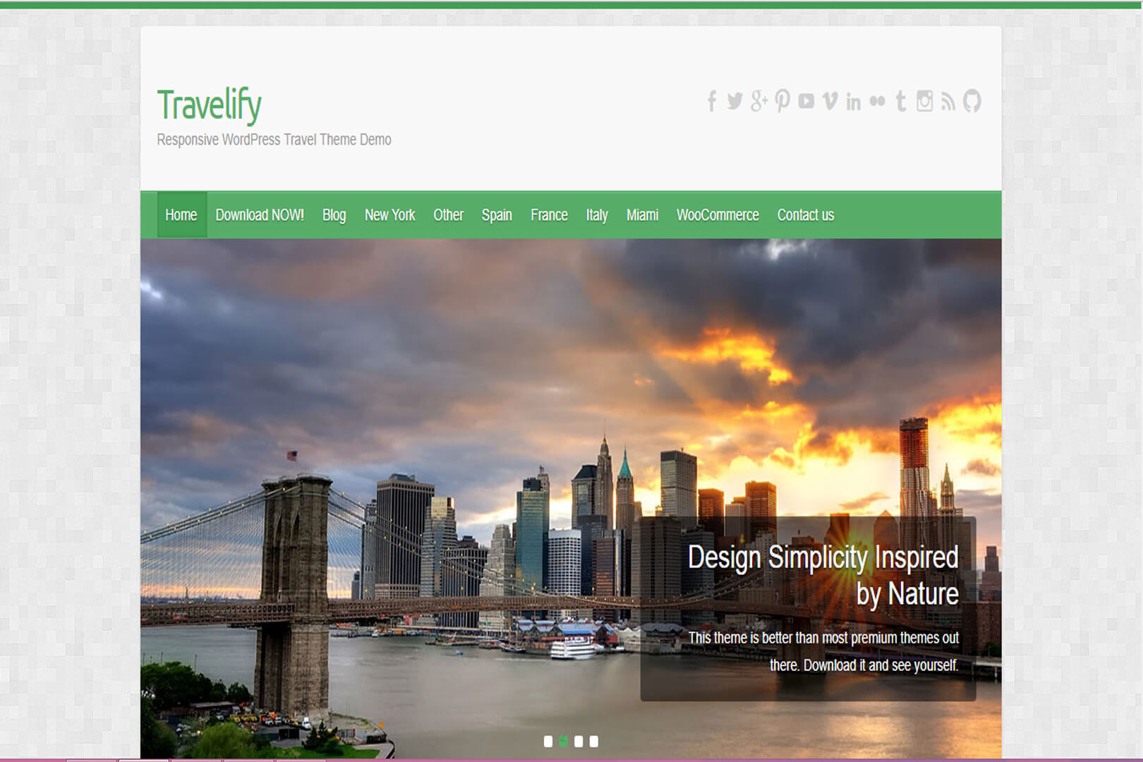 Awesome & Responsive Travel WordPress Theme Free Download