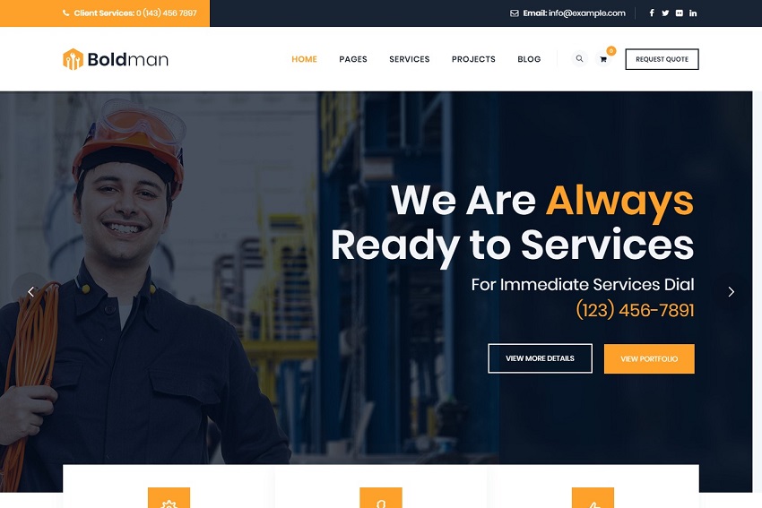 Boldman - Handyman Renovation Service HTML Template