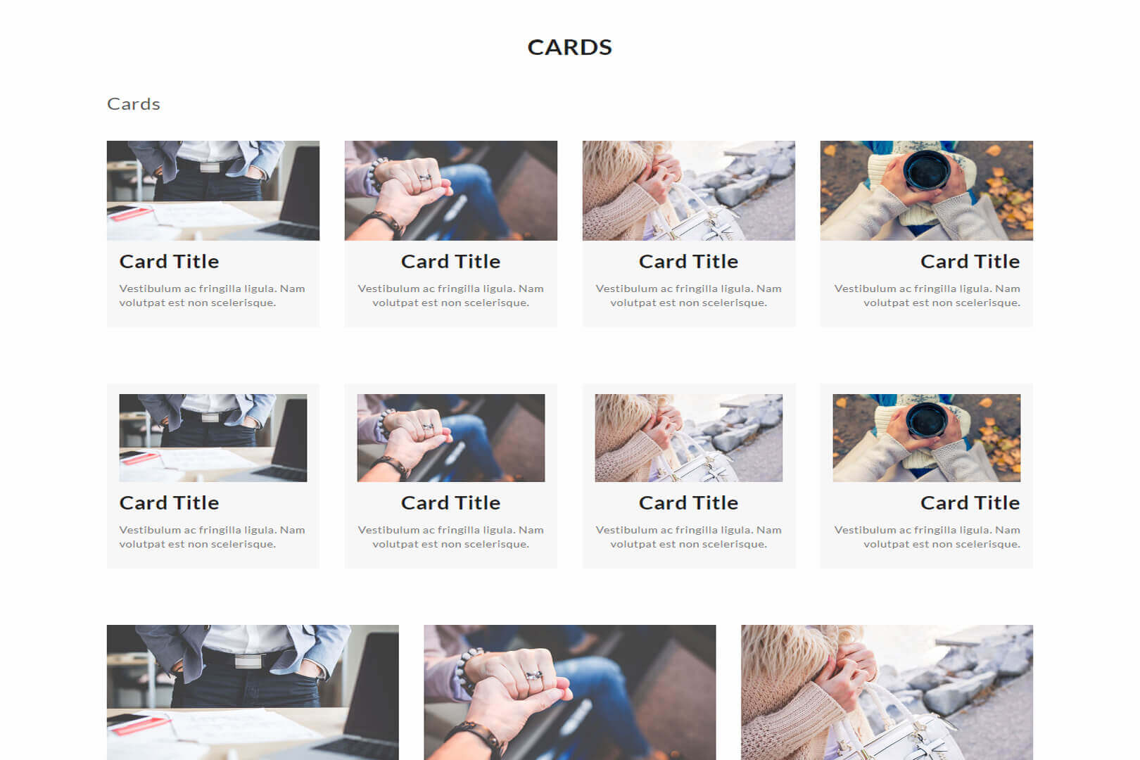 Bootstrap Cards UI-Kit Free Download | TemplatesPoint