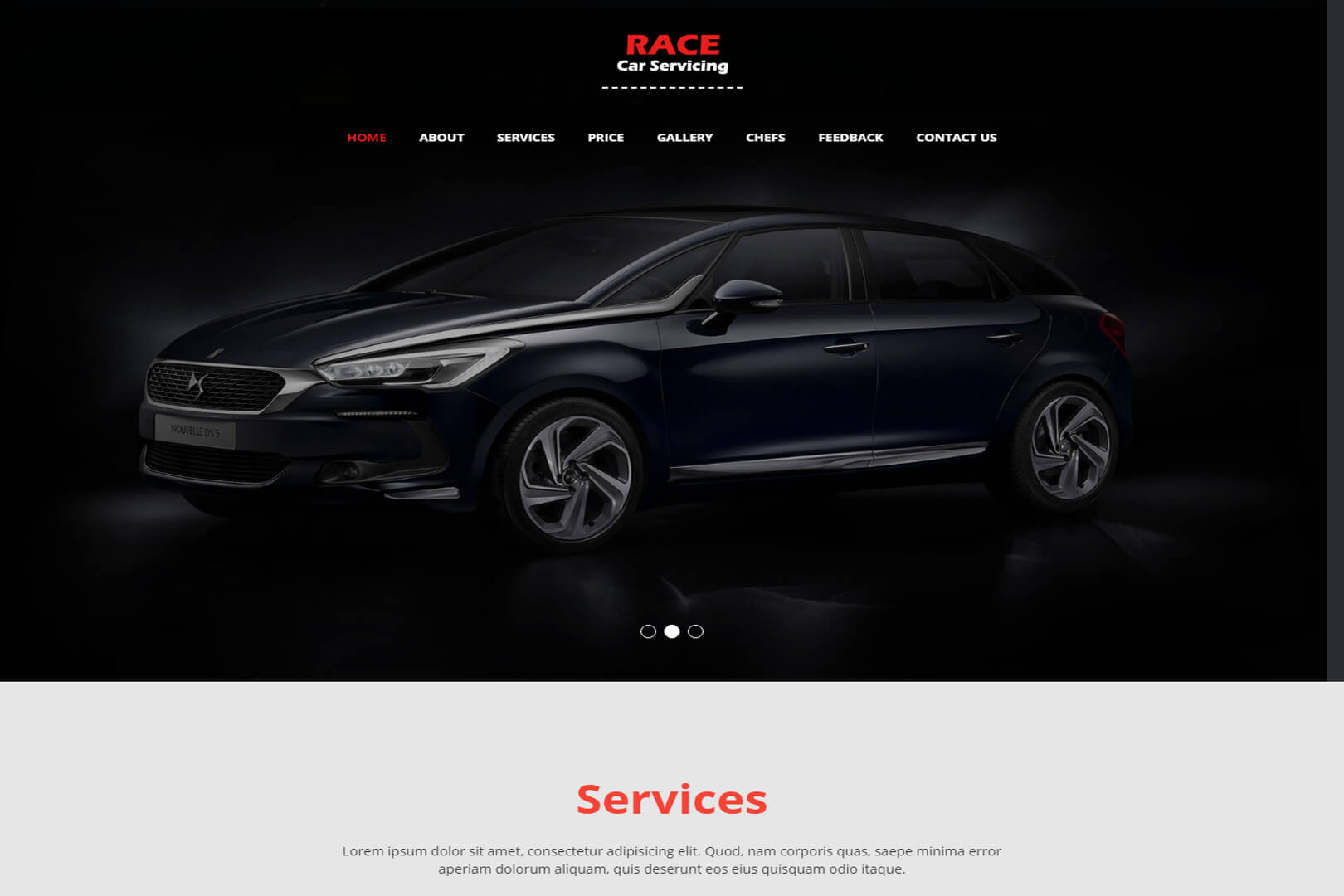 Car Wash Bootstrap HTML Website Template Free Download