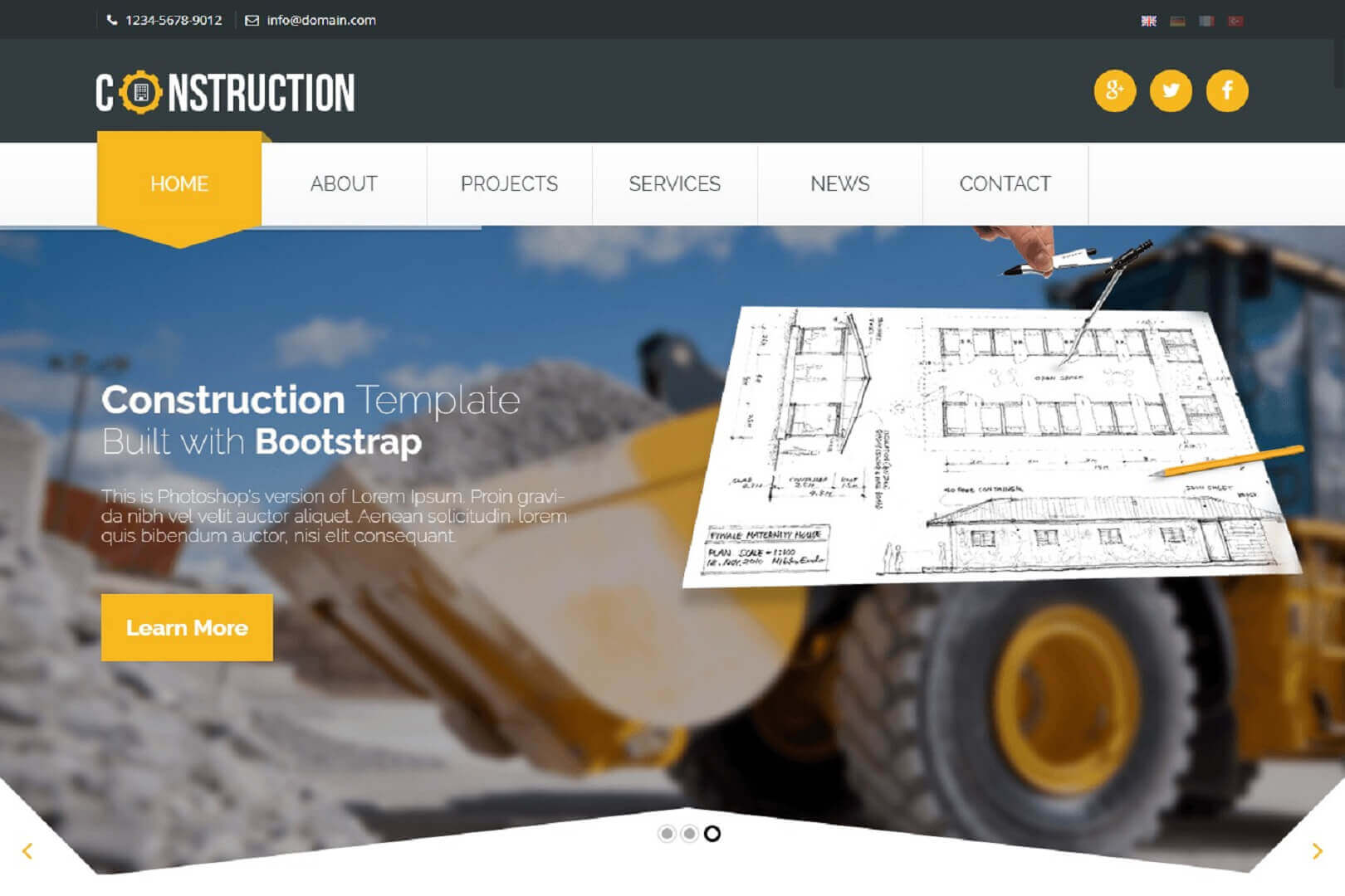 Construction Industrial HTML5 Template