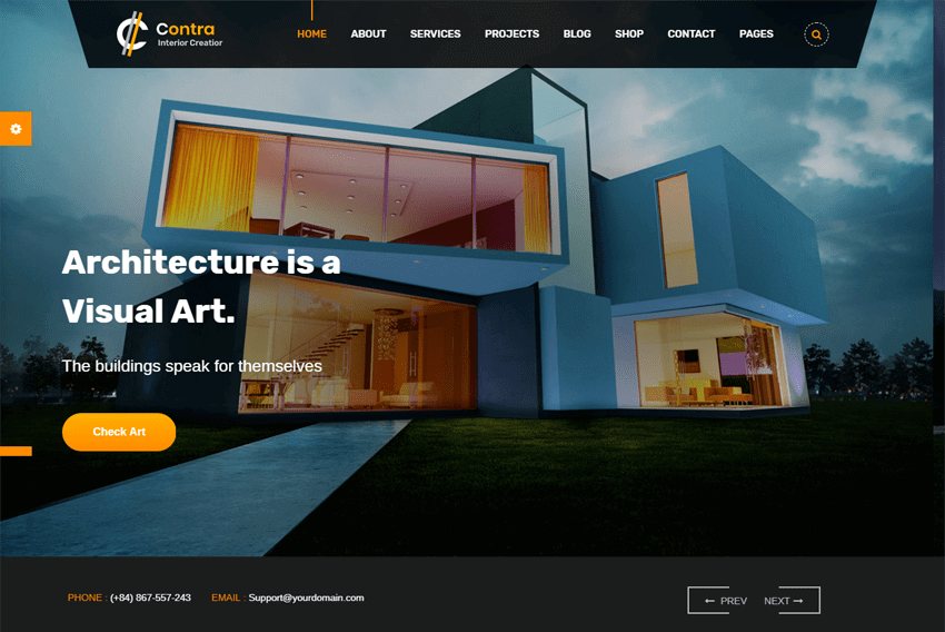 Contra | Architecture, Construction, and Interior Design HTML Website Template