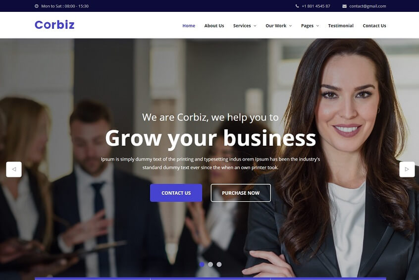 Corbiz - Multipurpose Business Consulting HTML Template