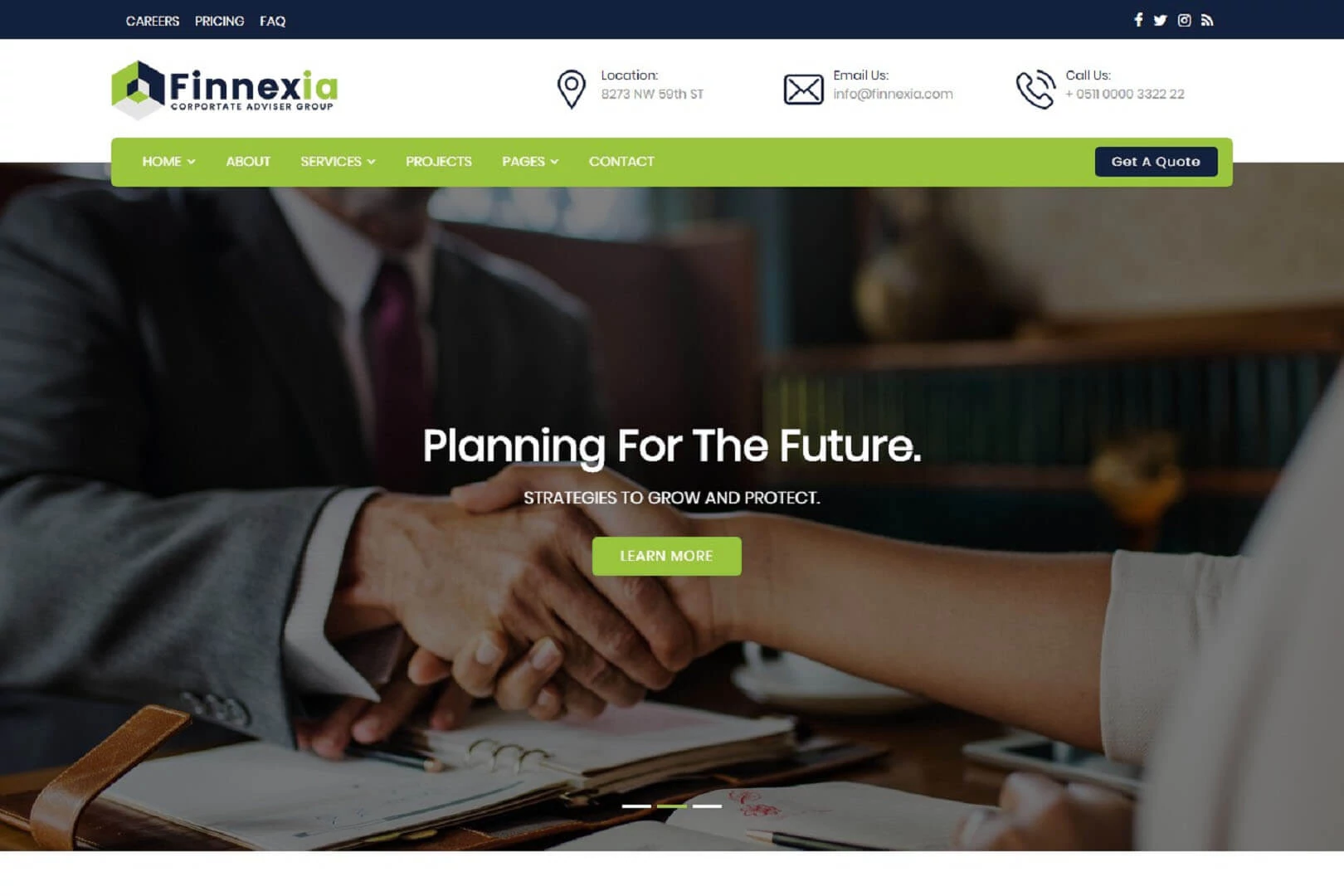 Finnexia - Responsive HTML template