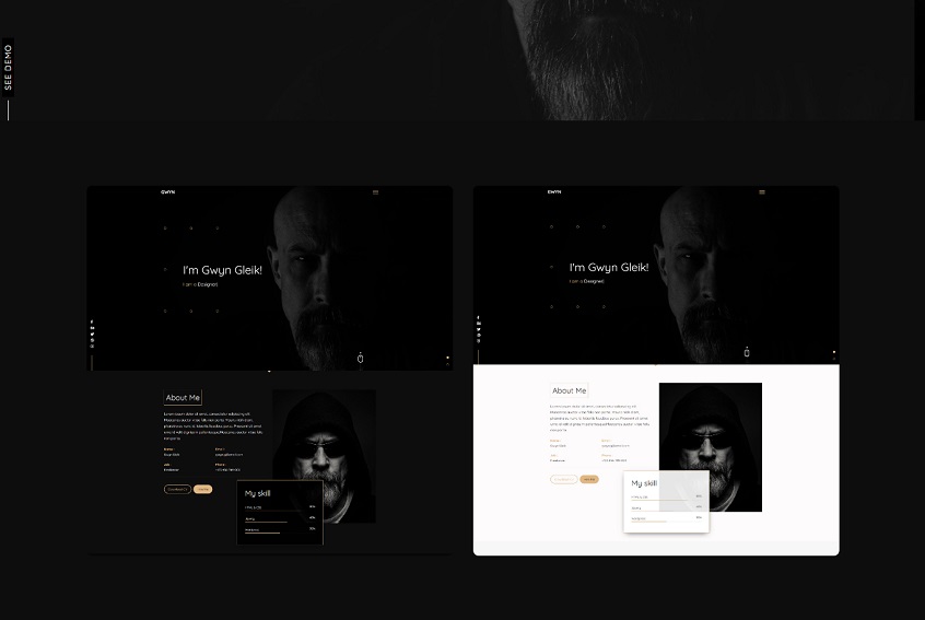 Gwyn - Personal Portfolio HTML Template