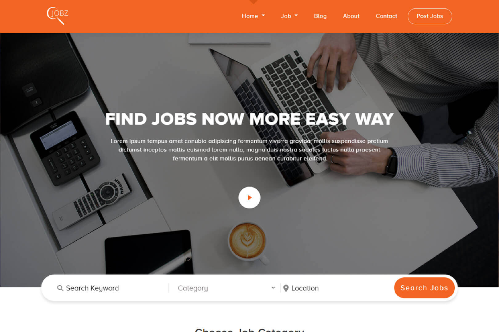 Jobz Job Board Responsive HTML Template