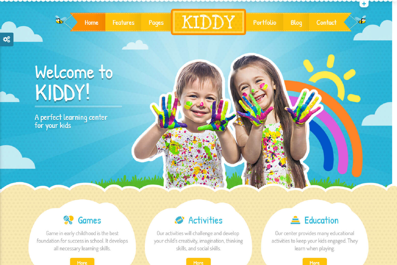 Kiddy Children HTML Responsive Website Template Free Download