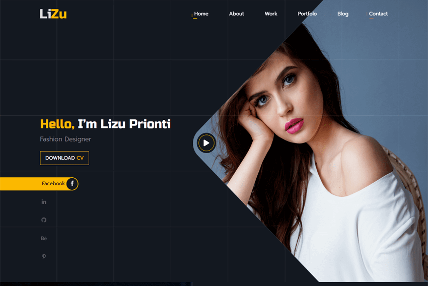 Lizu - Portfolio Responsive HTML Template Free Download