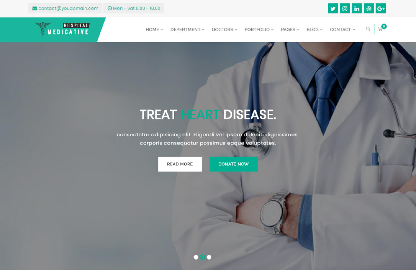 Medicative Hospital - Health and Medical HTML Template