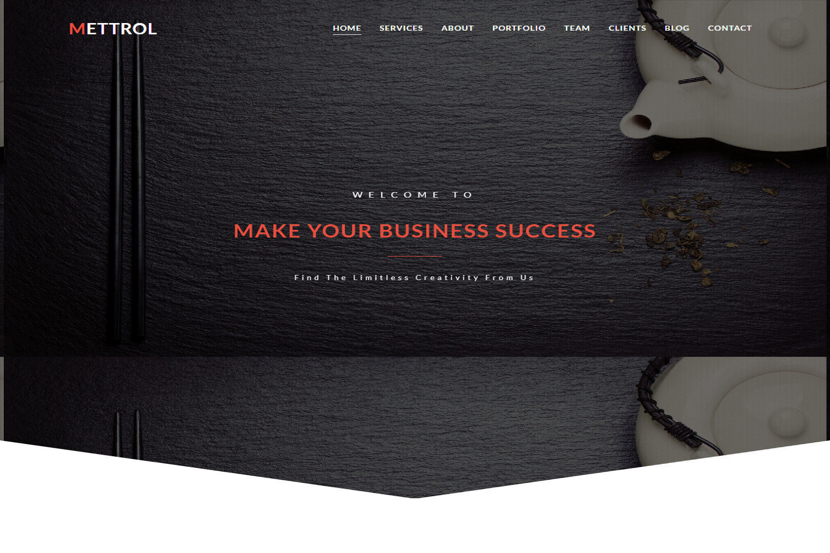 Mettrol Responsive Bootstrap Portfolio Website Template