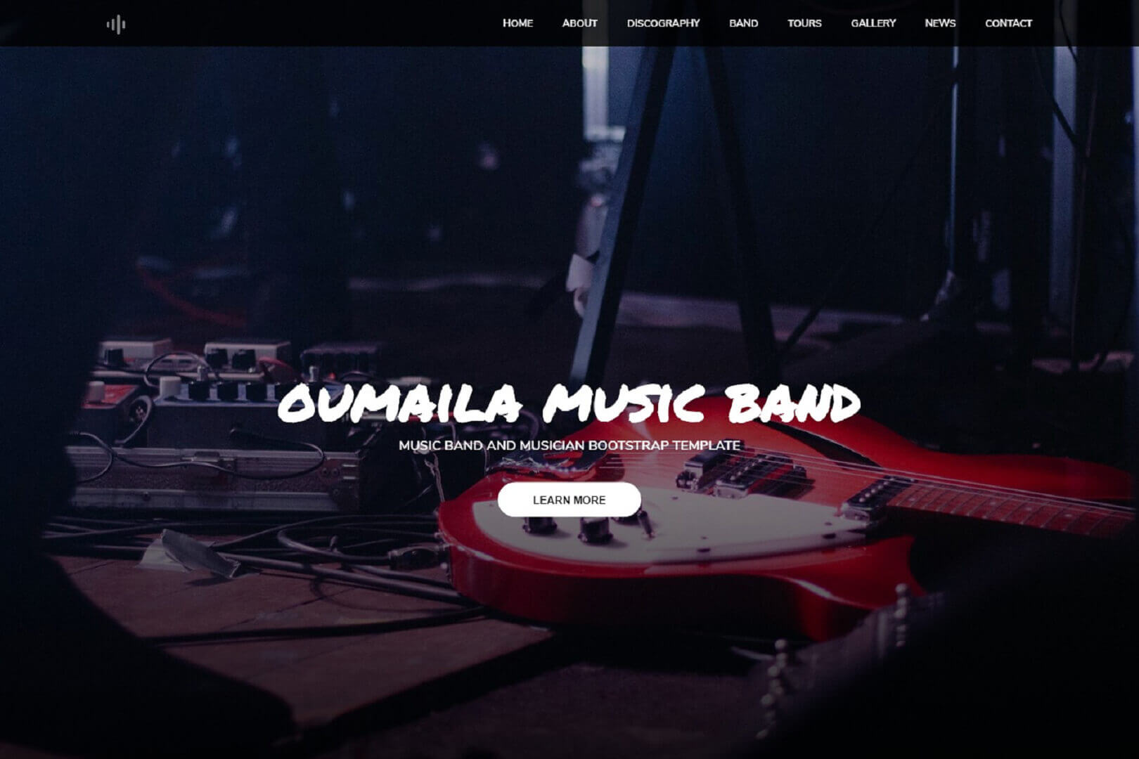 Music Band and Musician Responsive Website Template