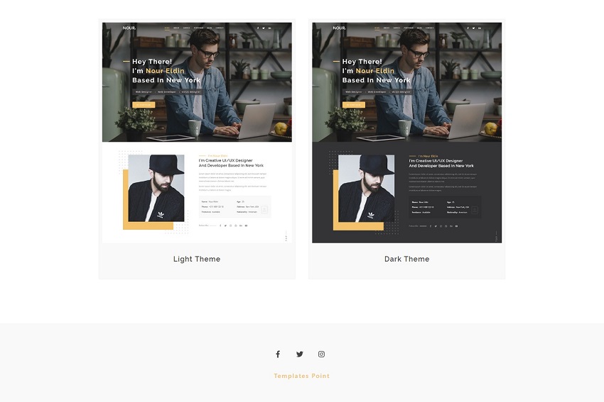 Nour - Personal Portfolio HTML Template