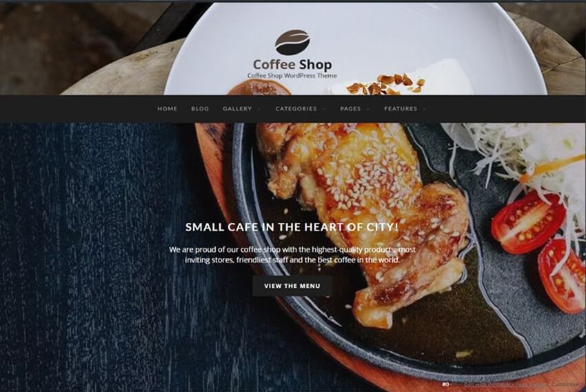 Pastry / Coffee Shop WordPress Theme Free Download