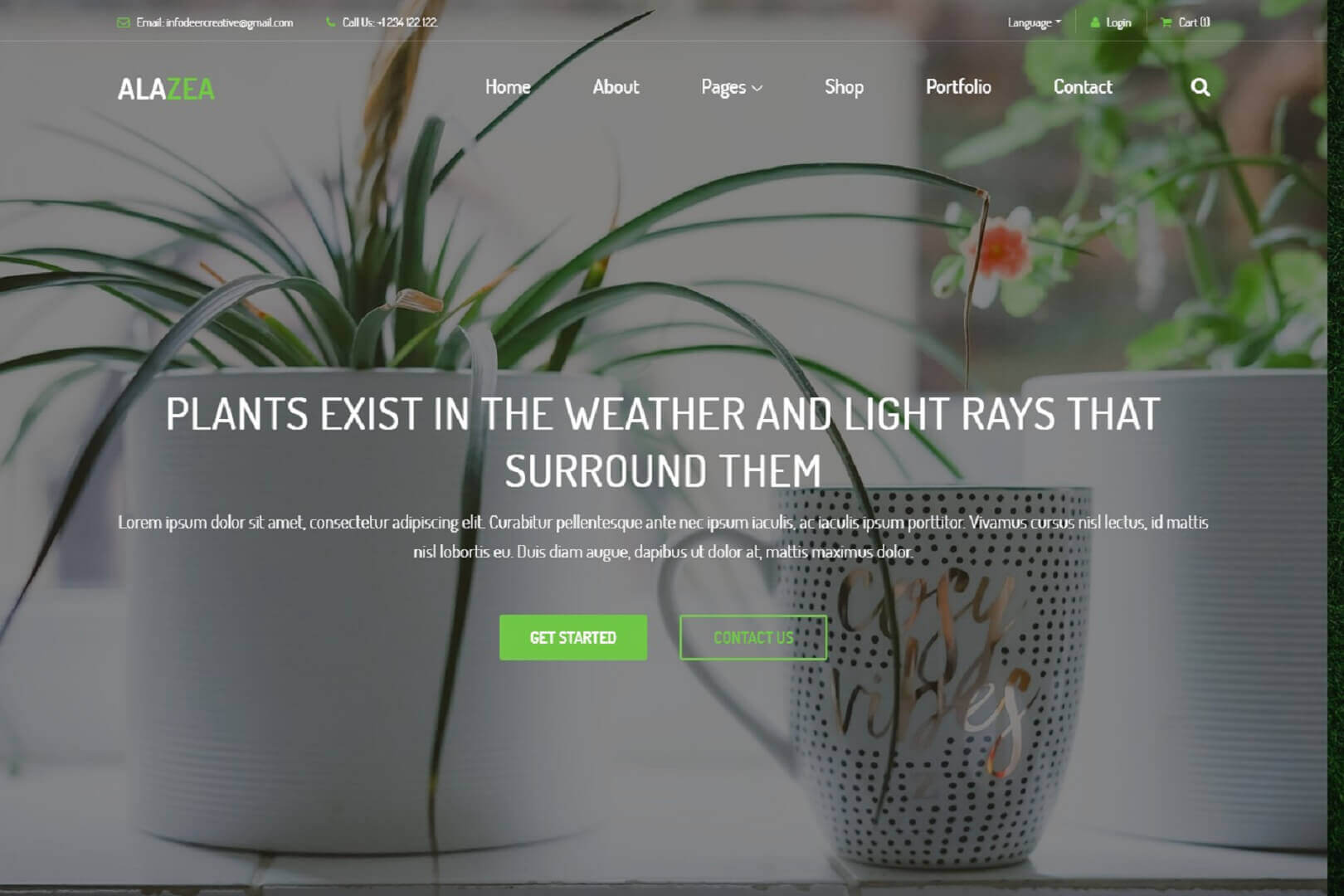 Plant Nursery Responsive Website Template