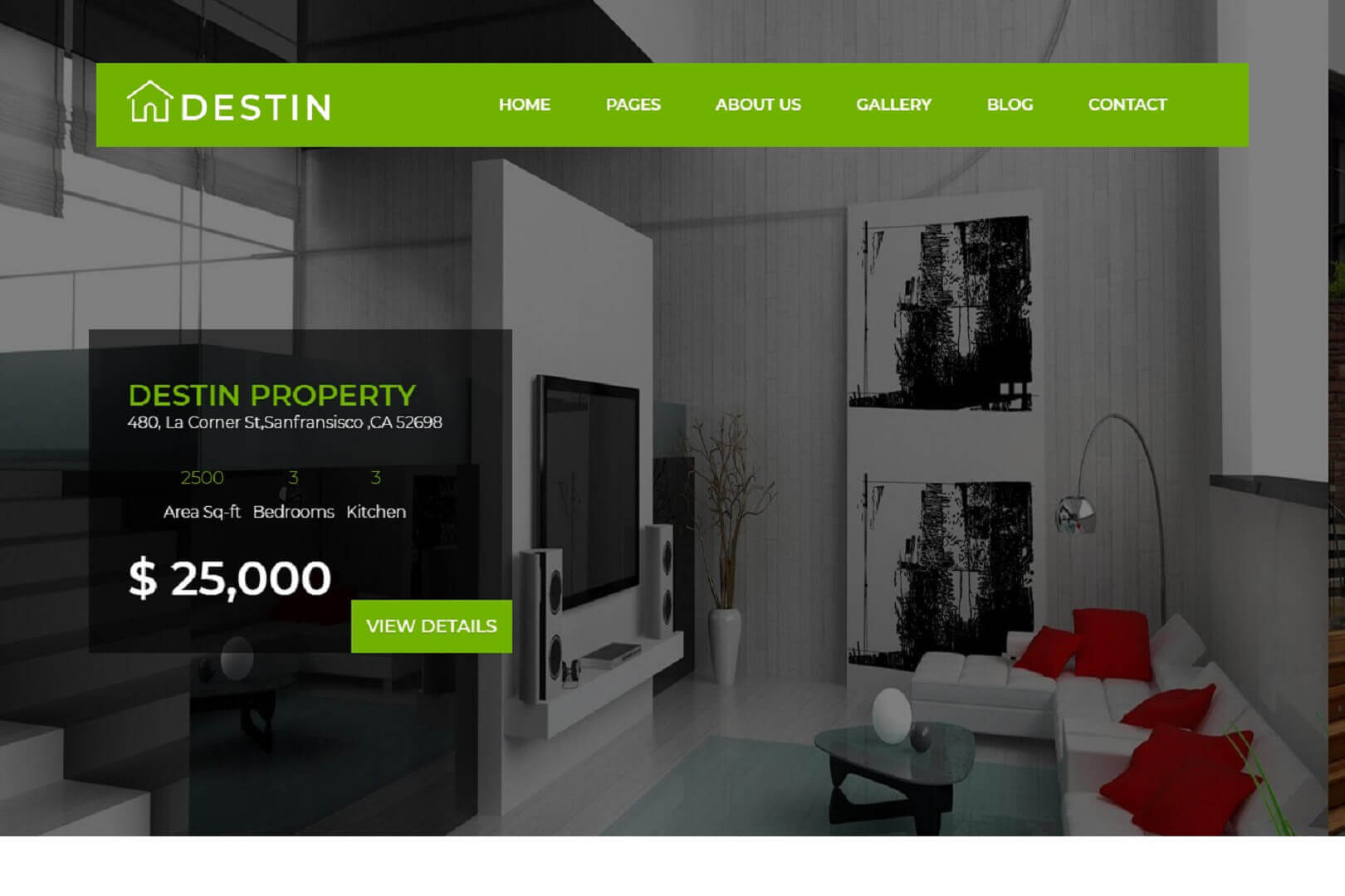 Real Estate Single Property HTML5 Template