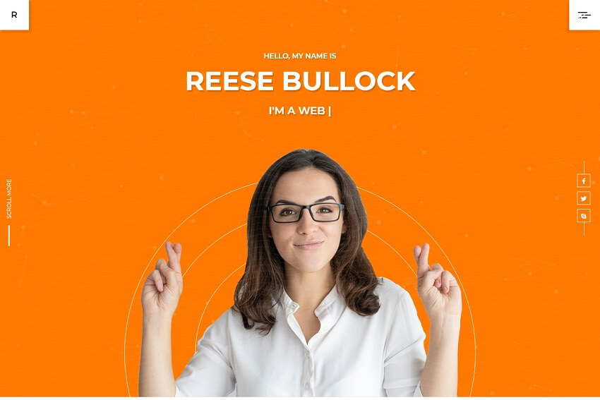 Reese – Bootstrap 4 Personal Portfolio