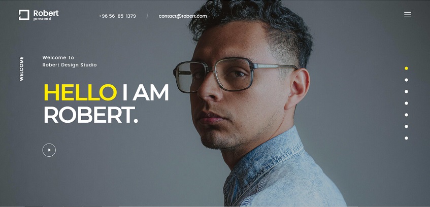 Robert - Personal Onepage HTML Template