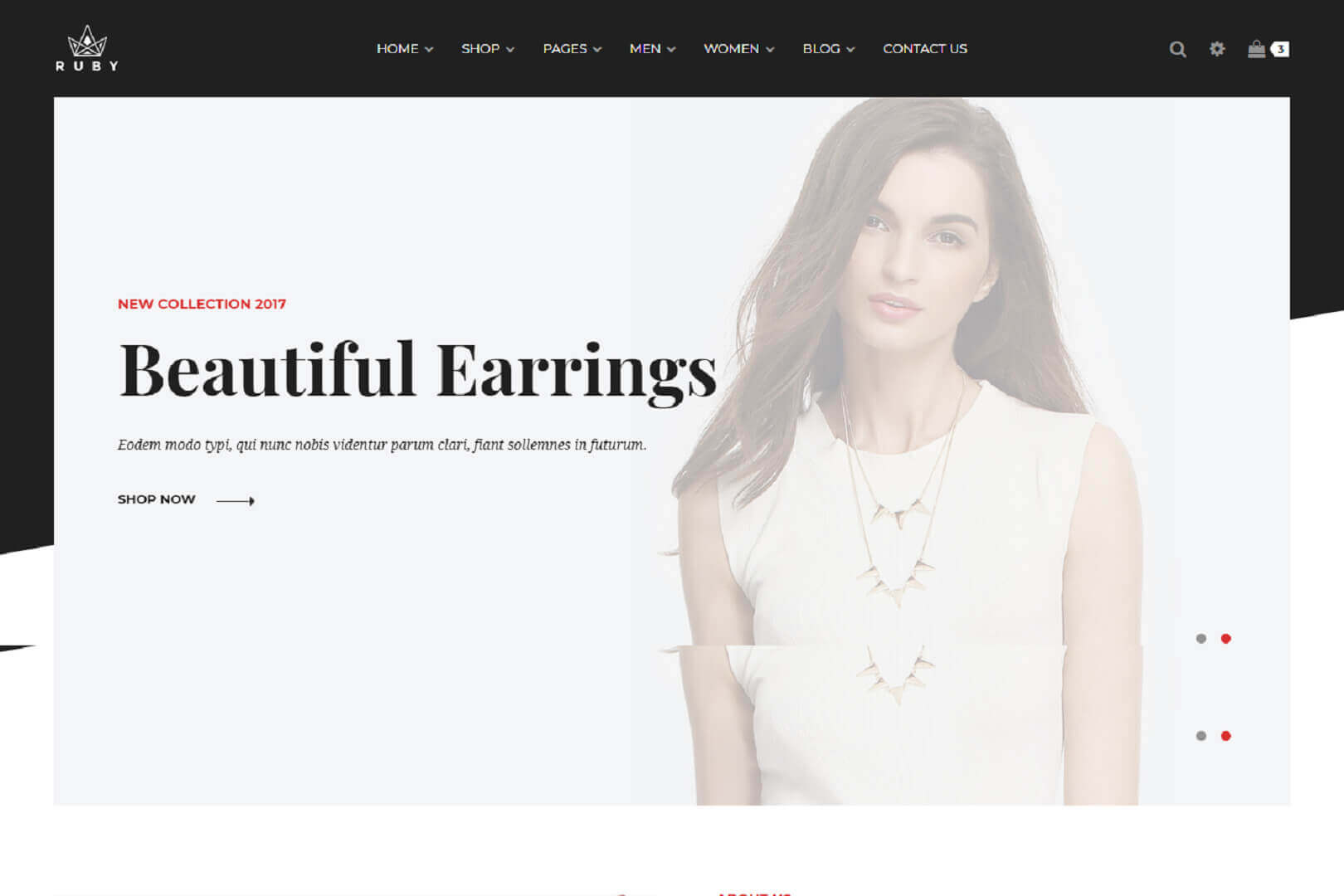 Ruby Jewelry Store eCommerce Bootstrap 4 Template