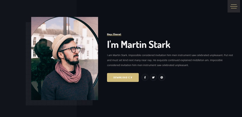 Stark - Personal Portfolio Template templatespoint