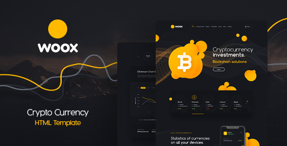 Woox Crypto - Cryptocurrency HTML Website Template